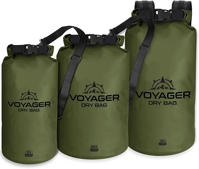 EcoGear FX Heavy Duty Waterproof Dry Bag Voyager Series – Durable Roll Top - Image 2