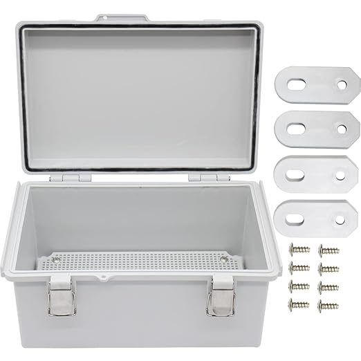 Clear Hinged Cover Stainless Steel Latch, IP67 Waterproof Electrical by AIRTAK