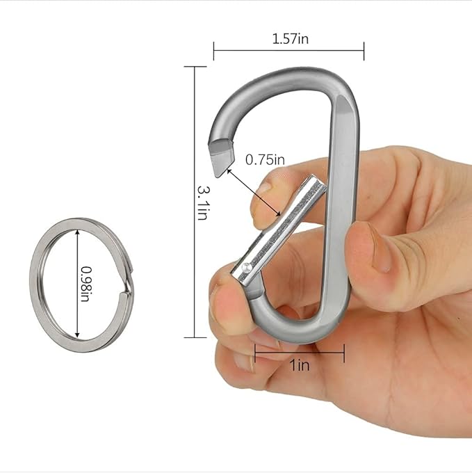 CampTek Carabiner Caribeaner Clip - Image 2