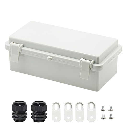 Zulkit Junction Box ABS Plastic Dustproof Waterproof IP65 Electrical Boxes by Zulkit