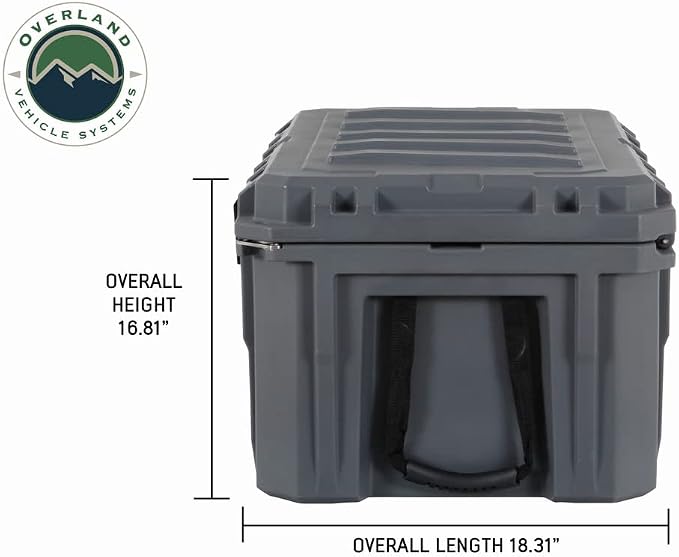 Overland Vehicle Systems 40100011 Dark Gray 95 QT Dry Box Storage - Image 9