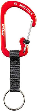 Nite IZE CSLAW3-10-R6 SlideLock Key Ring Aluminum, Locking Carabiner Keychain by Nite+Ize