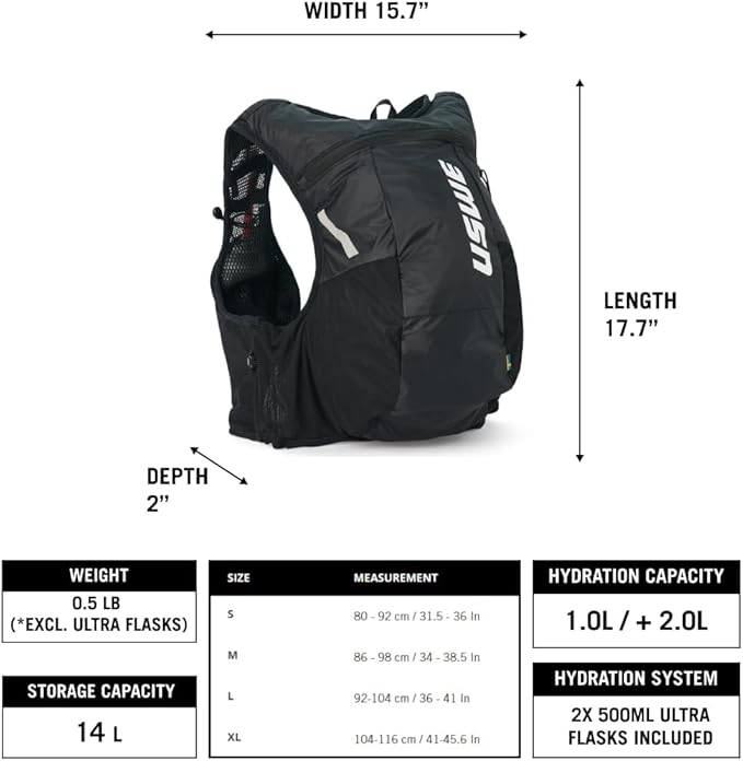 USWE Pace - Running Vest Hydration Pack - Image 4