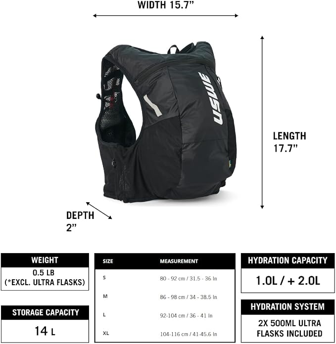 USWE Pace - Running Vest Hydration Pack - Image 4