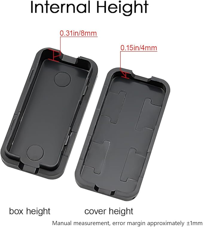 LeMotech 5Pcs ABS Plastic Electrical Project Case Power Junction Box, Project - Image 4