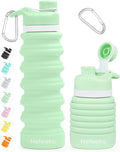 Nefeeko Collapsible Water Bottle, 26oz Silicone Foldable Water Bottles by Nefeeko
