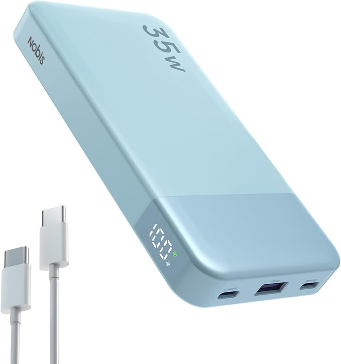 NOBIS Portable Charger, 10000mAh Power Bank Fast Charging, Battery Pack by NobisPowerbank