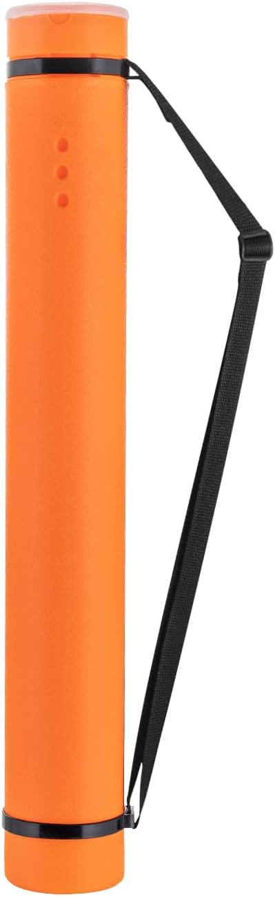 JJRING Orange Poster Tube, Poster Carrying Case by JJRING
