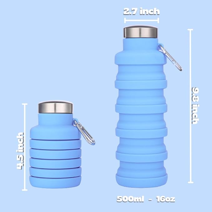 Vnek Portable Collapsible Water Bottle - Image 6