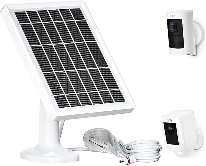Solar Panel for Ring Camera, Camera Solar Panel Charger Compatible by HPDMSOS