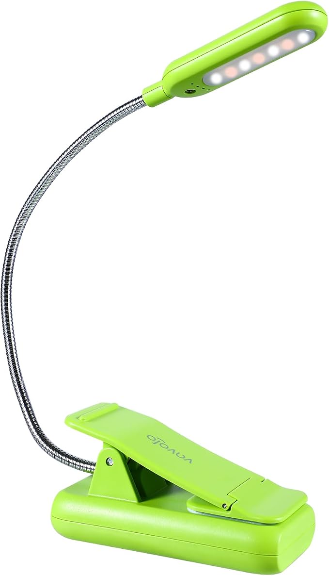 VAVOFO Rechargeable Book Light for Reading in Bed Kids, 7 LED Reading Light by VAVOFO