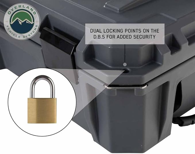 Overland Vehicle Systems 40100021 Dark Gray 117 QT Dry Box Storage - Image 4