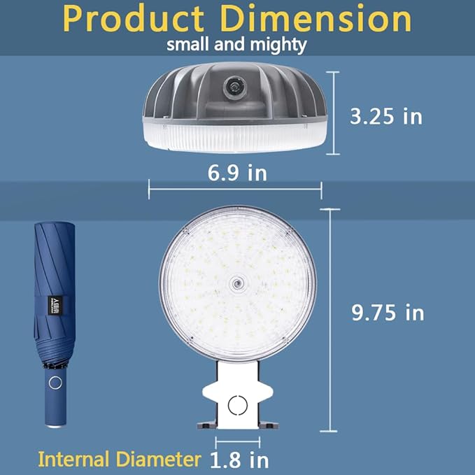 Owleye 6000LM Dusk to Dawn Outdoor Lighting LED Barn Light Security Lights - Image 7
