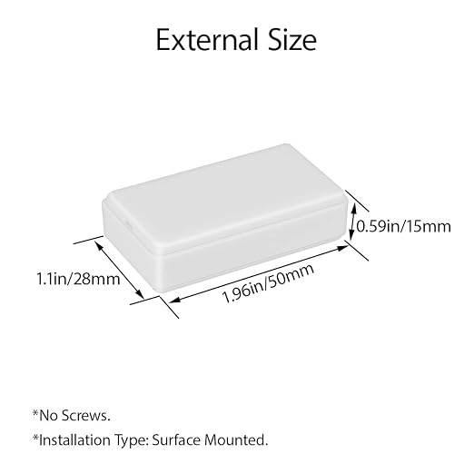 LeMotech Project Box 10 Pieces ABS Plastic Electrical Project Case Small - Image 3