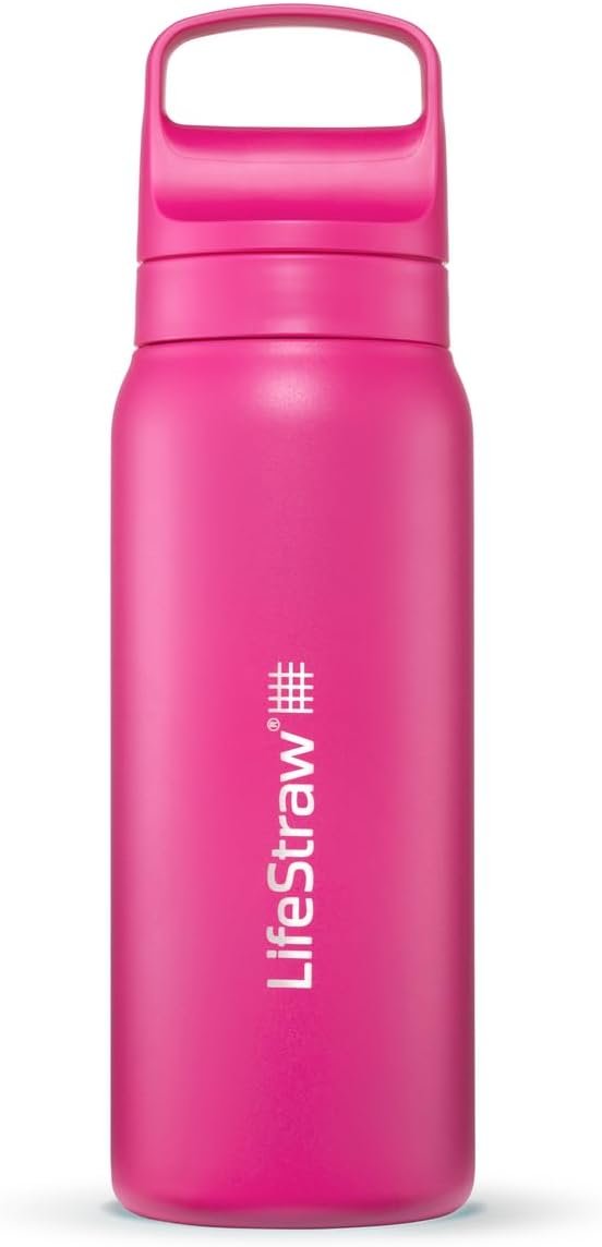 LifeStraw Go Series – Insulated Stainless Steel Water Filter Bottle by LifeStraw