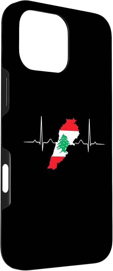 Lebanon Heart Lebanese Heartbeat Vintage Lebanon Map Case - Image 3