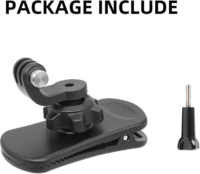 Backpack Strap Clip Mount, 360° Rotation Backpack Clamp Mount Compatible - Image 7