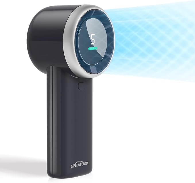 WHATOOK Portable Handheld Mini Fan: High Speed Cooling Fan, 10 Hours Battery by FashionCaring-MakeitYours