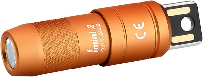 OLIGHT IMINI 2 EDC Rechargeable Keychain Flashlight, 50 Lumens Compact and by OLIGHT