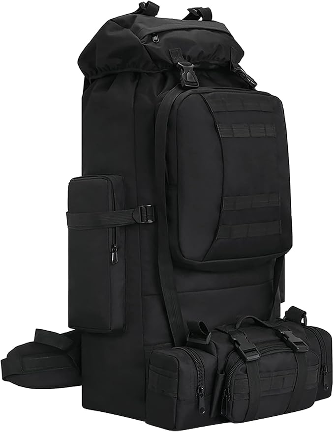 100L Camping Hiking Backpack, Molle military Tactical rucksack backpack by HongXingHai