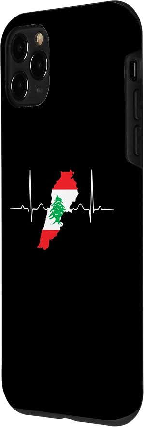 Lebanon Heart Lebanese Heartbeat Vintage Lebanon Map Case - Image 2