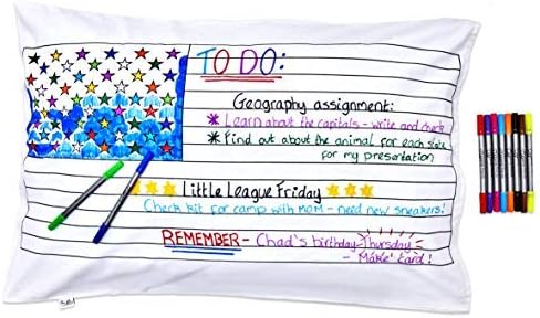 Coloring Pillowcase for Kids – Reusable DIY Pillow Cover - Image 7