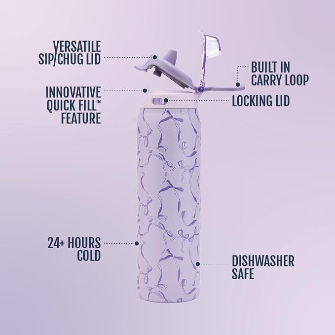 Ello Pop & Fill 22oz Stainless Steel Water Bottle - Image 3