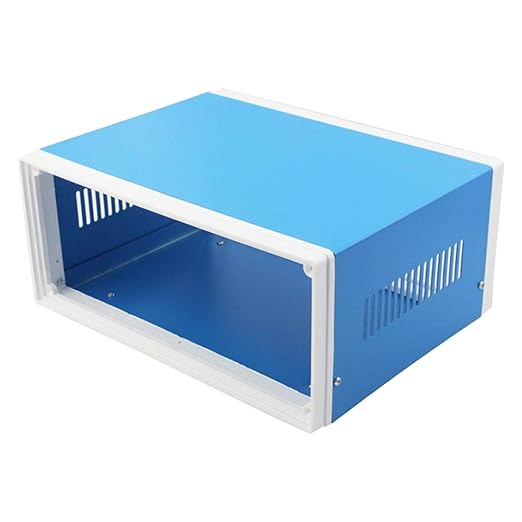 Zulkit Junction Box Blue Metal Project Box DIY Electric Enclosure Case - Image 6