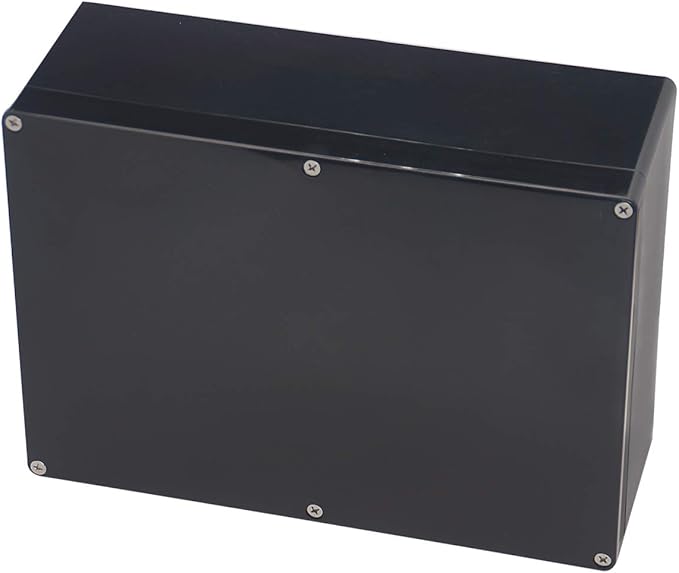 Project Box IP65 Waterproof Junction Box ABS Plastic Black Electrical Boxes DIY by Otdorpatio