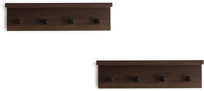 Entrance Coat Rack ，Coat Hooks, Wall-Mounted Wooden Hook Rack, Wall-Mounted - Image 6