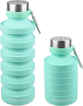 Nefeeko Collapsible Water Bottle, Reuseable BPA Free Silicone Foldable Water by Nefeeko