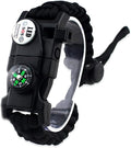 Survival Paracord Bracelet, Fire Starter, Waterproof SOS Light, Adjustable AK87 by Daarcin