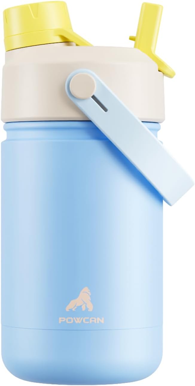 12 oz Stainless Steel Water Bottle by POWCAN