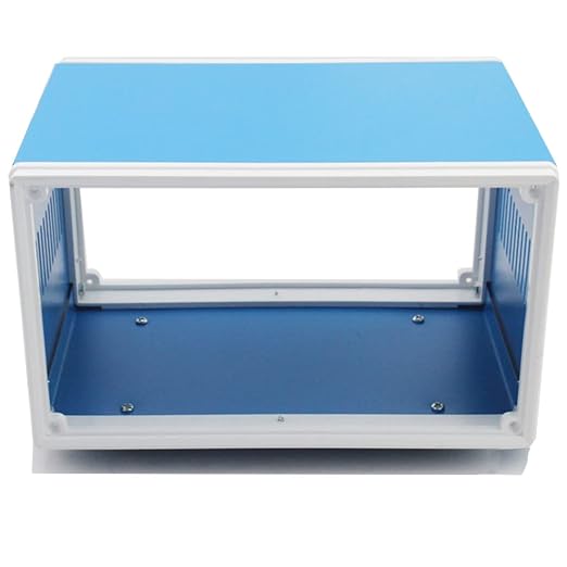 Zulkit Electronic Enclosures Blue Metal Enclosure Project Case DIY Box Junction - Image 7