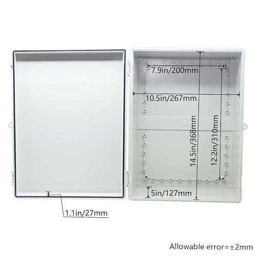 Zulkit Junction Box ABS Plastic Waterproof IP65 Electrical Boxes Hinged Shell - Image 3