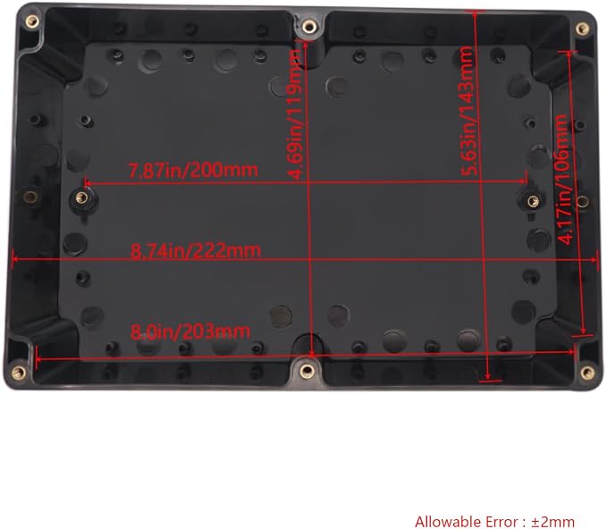 Project Box ABS Black Electrical Boxes IP65 Outdoor Waterproof Box Electronic - Image 4