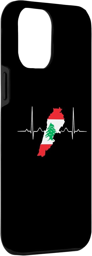 Lebanon Heart Lebanese Heartbeat Vintage Lebanon Map Case - Image 3