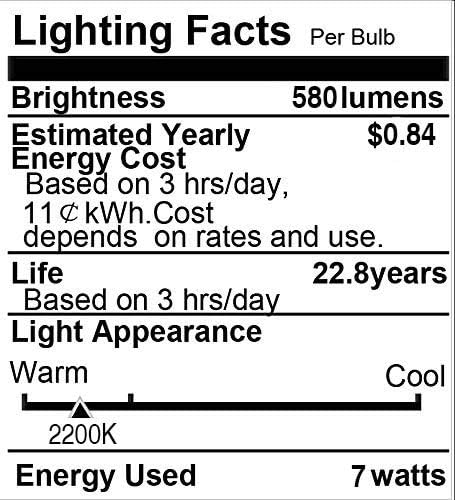 Yellow Bug Light Bulbs, Dusk to Dawn, 7W LED, 40W Equivalent, Smart Auto on/Off - Image 7