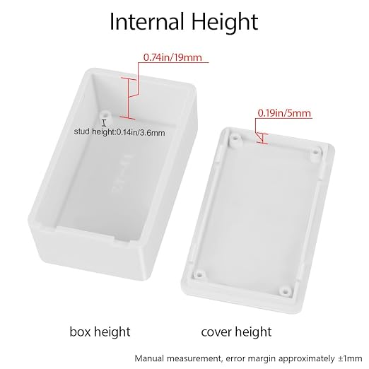 LeMotech Project Box 10 Pieces ABS Plastic Electrical Project Case Small - Image 4