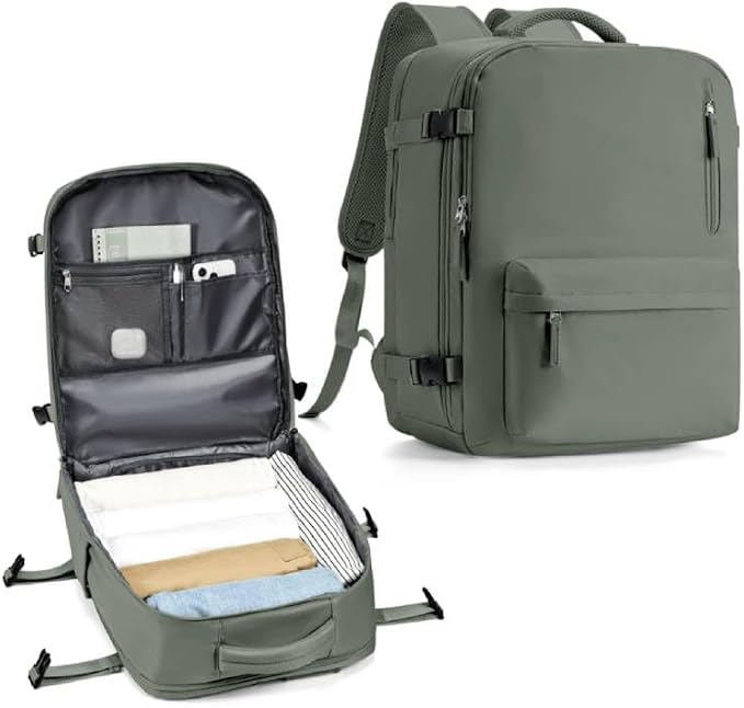 WONHOX Large Travel Backpack Carry on Flight Approved Laptop Work Business by WONHOX