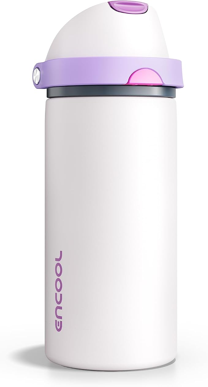 Insulated Water Bottle with Straw by ENCOOL