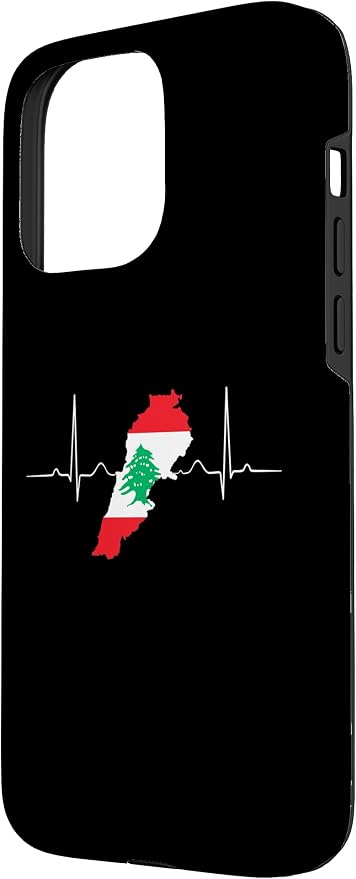 Lebanon Heart Lebanese Heartbeat Vintage Lebanon Map Case - Image 2