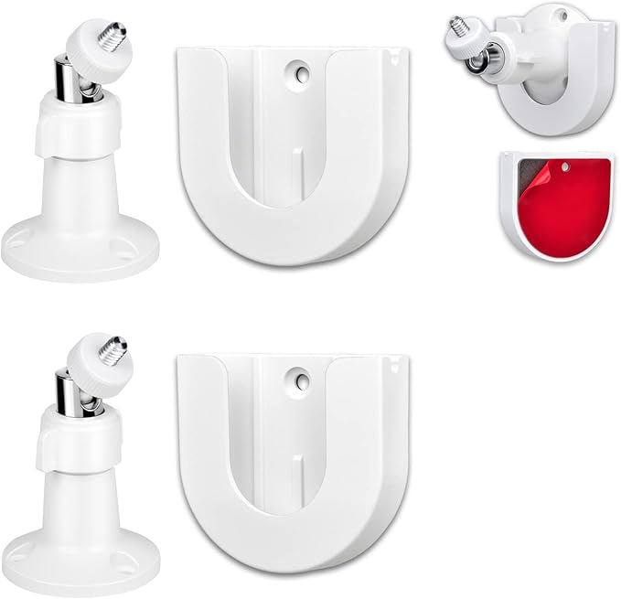 2pack Strong Adhesive Wall Mount +Adjustable Indoor/Outdoor Security Wall Mount by StartVision