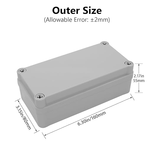 LeMotech Junction Box IP67 Waterproof Dustproof ABS Plastic Project Box - Image 2