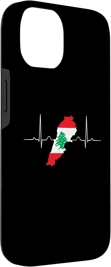 Lebanon Heart Lebanese Heartbeat Vintage Lebanon Map Case - Image 3