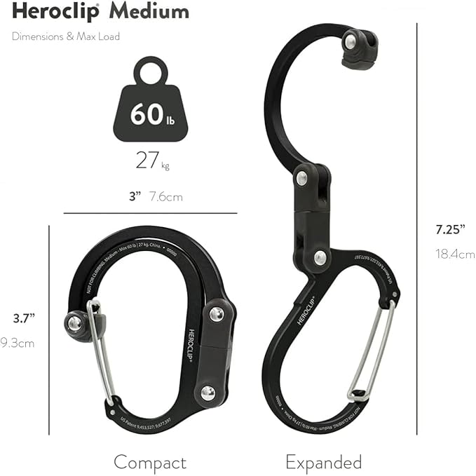 GEAR AID HEROCLIP 360° Swivel Carabiner Gear Clip and Hook - Image 5