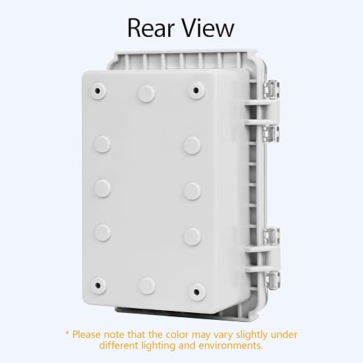 LeMotech Electrical Box, IP67 Waterproof Hinged Clear Cover Stainless Steel - Image 6