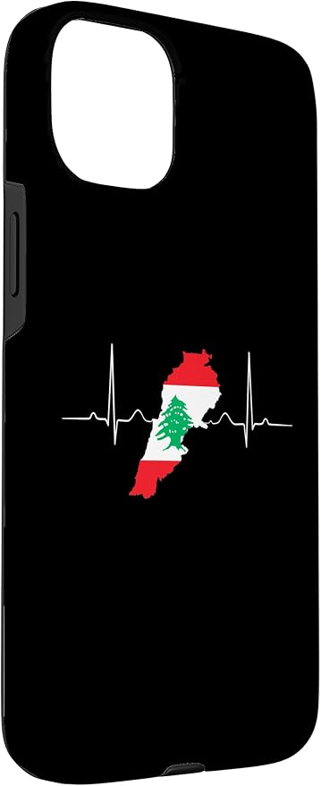Lebanon Heart Lebanese Heartbeat Vintage Lebanon Map Case - Image 3