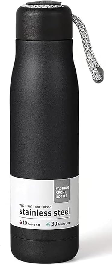 Dusgut Water Bottle with Portable Lid Metal Thermos Vacuum Insulated Stainless by Dusgut