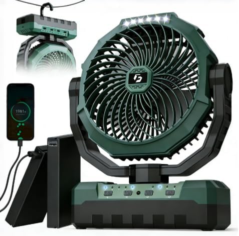 36000mAh Portable Camping Fan by KorbotBestCoolingForYou